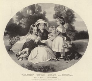 Four Royal Princesses by Franz Xaver Winterhalter